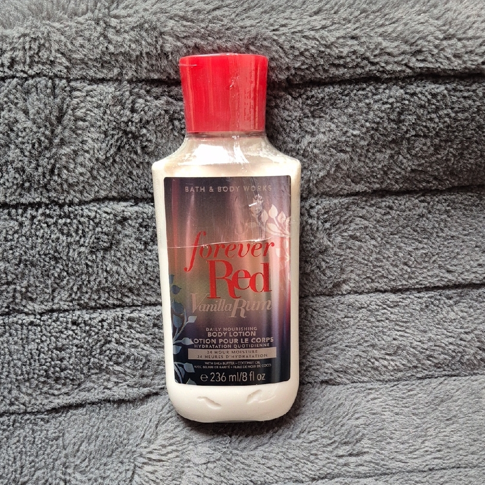 Forever Red Vanilla Rum Lotion DISCONTINUED From Bath & Body Works, New & Sealed